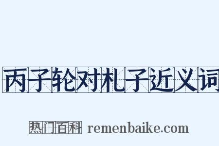 丙子轮对札子近义词是什么意思的图片